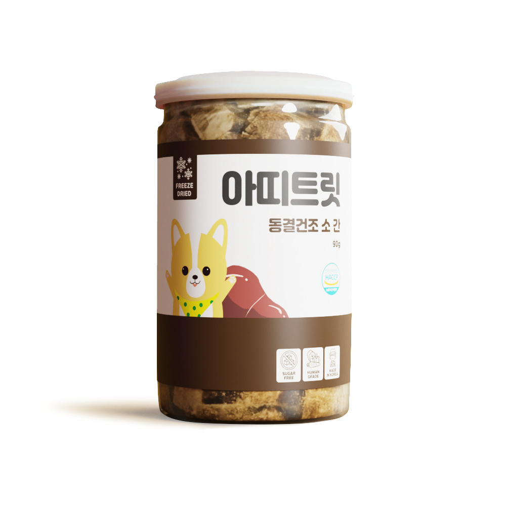 [아띠지기]-[아띠트릿]100% 동결건조 간식 한우 소 간 ( 90g )